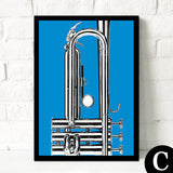 Oil Painting Canvas Musical Instruments Wall Art Decoration Painting Home Decor Modern Wall Picture For Living Room No Frame | Octo Treasures