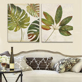 Tree leaf foliage oil painting canvas prints wall art home decor decorative pictures green posters for living room cuadros | Octo Treasures
