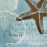 sea Canvas art blue Starfish seashell silhouette cuadros modernos  canvas pictures for bedroom wall pictures abstract painting | Octo Treasures