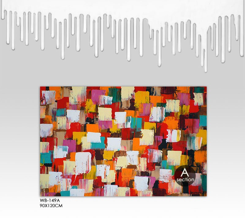 Tune knife oil painting Mosaic 2 piece canvas art Big canvas painting quadros decoracion hogar hand painted canvas oil paintings | Octo Treasures