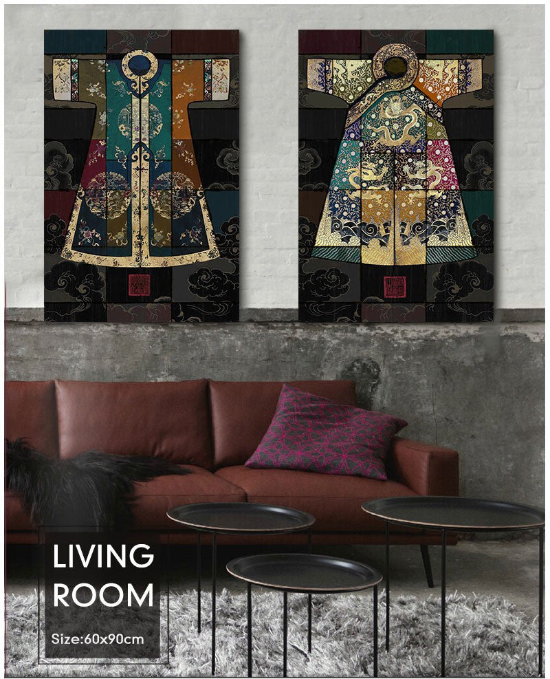 Chinese classical culture and the arts robes antique collage Canvas Wall Art Home Decoration  living room duvar tablolar picture | Octo Treasures