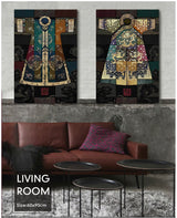 Chinese classical culture and the arts robes antique collage Canvas Wall Art Home Decoration  living room duvar tablolar picture | Octo Treasures