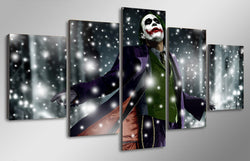 5 Panel Joker DC Comics Framed Wall Canvas Art | Octo Treasures