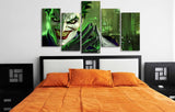 5 Panel Joker DC Universe Framed Wall Canvas Art | Octo Treasures