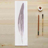 3 Panel Long Feather Unframed Modern Wall Canvas | Octo Treasures