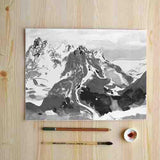 1 Panel Cloud Peak Unframed Modern Wall Canvas | Octo Treasures