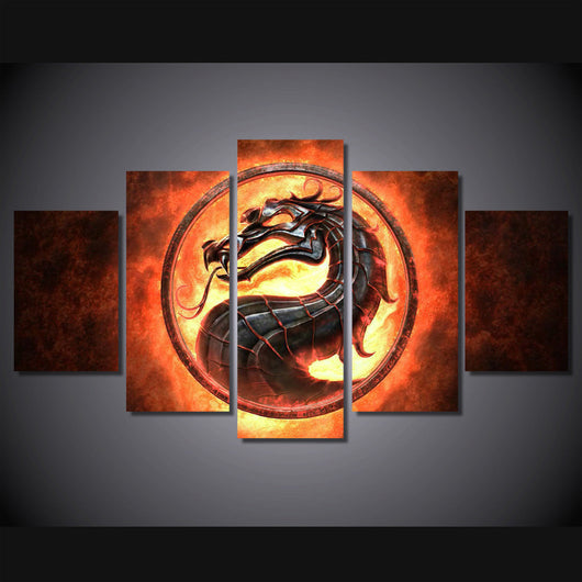 HD Printed Fire dragon picture  Painting Canvas Print room decor print poster picture canvas Free shipping/ny-4301 | Octo Treasures