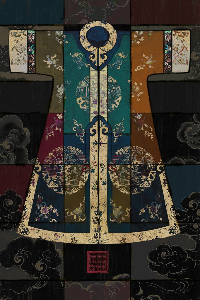 Chinese classical culture and the arts robes antique collage Canvas Wall Art Home Decoration  living room duvar tablolar picture | Octo Treasures