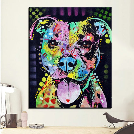 1 Panel Cherish The Pitbull Unframed Home Decor Wall Art | Octo Treasures