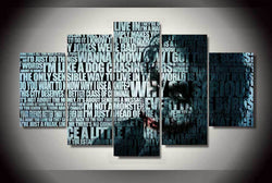 5 Panel Fictional Character Joker Batman Film Framed Wall Canvas Art | Octo Treasures