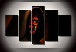 5 panel Star Wars Samurai Framed Wall Canvas Art | Octo Treasures