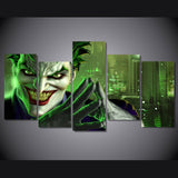 5 Panel Joker DC Universe Framed Wall Canvas Art | Octo Treasures