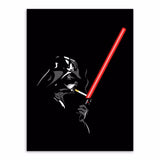 AZQSD Pop Movie Art Print Poster Black Star Wars Darth Vader Lightsabers Abstract A4 Large Wall Canvas Painting Kids Gift PP076 | Octo Treasures
