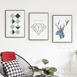 Sample Geometric Shape Canvas Art Print Painting Poster,  Wall Pictures for Home Decoration,  Home Decor YE104 | Octo Treasures