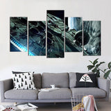 Millennium Falcon 5 Piece Canvas Framed Wall Art | Octo Treasures