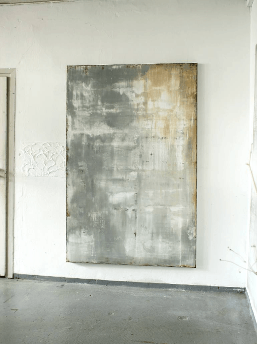 Translucent Grey Brown Framed Wall Painting By Christian Hetzel | Octo Treasures